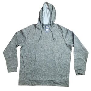 NEW Men's Under Armour Fleece Twist Hoodie Heather Green Loose SZ‎ XL